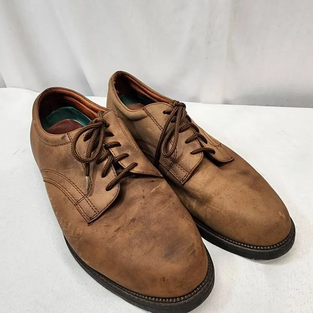 Nunn Bush Portland Men's Brown Leather Lace Up Oxfords 83884-02 Size 11 M